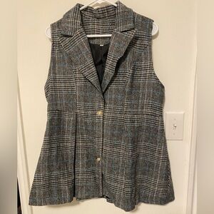 womens button up
vest